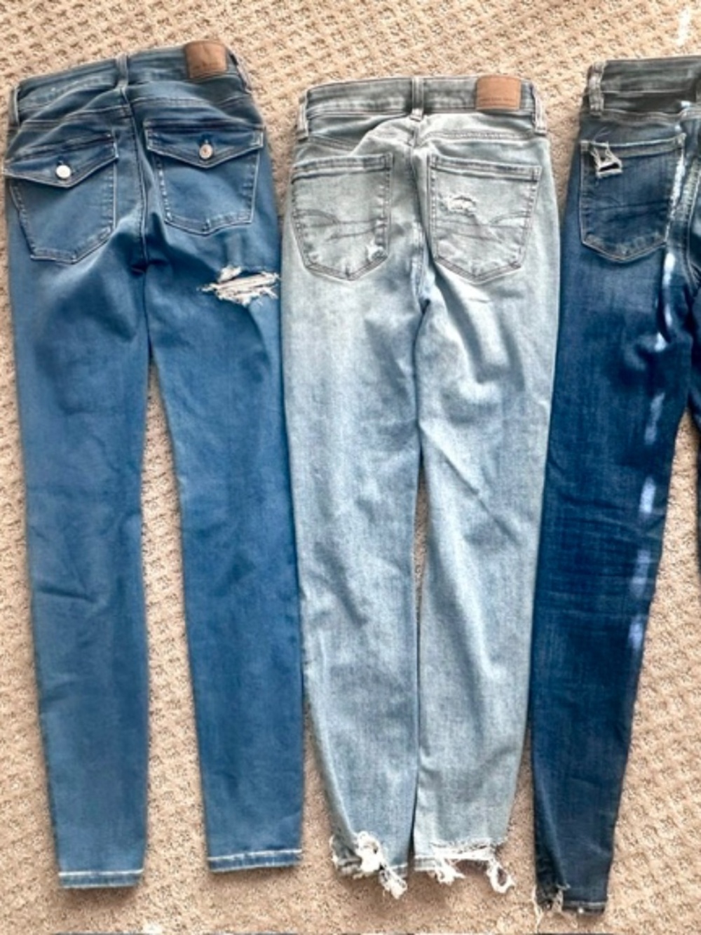 American Weagle Outfitter Girls Jeans - size 000 - Next level stretch